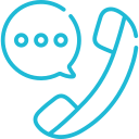 Phone icon with contact number